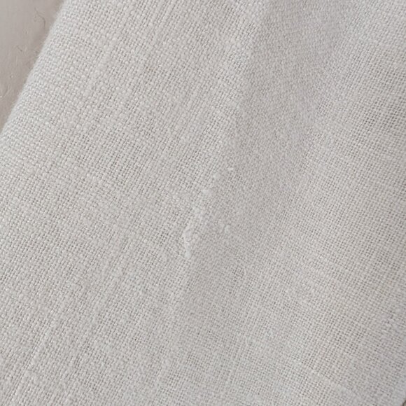 Beige Linen Blend Quarter Sleeve Blazer with Hook and Eye Clasps - Women's Sz 10 - Picture 6 of 11